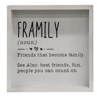 Thumbnail for Framily Definition Framed Box Sign - The Fox Decor