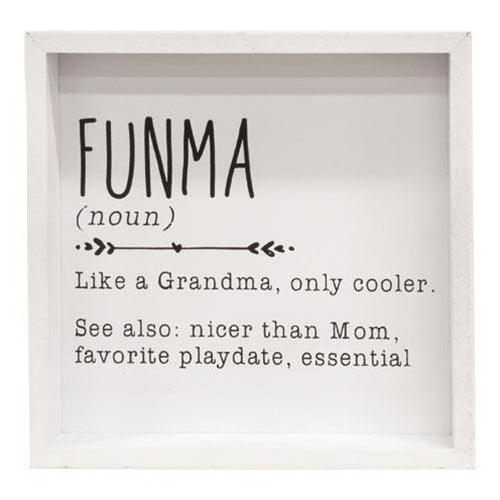 Funma Definition Framed Box Sign - The Fox Decor