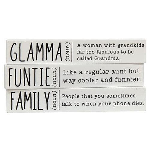 Funtie Glamma Family Mini Stick 3 Asstd - The Fox Decor