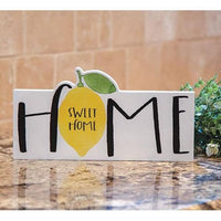 Home Sweet Home Lemon Block - The Fox Decor