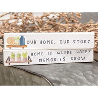 Our Home Our Story Mini Stick 2 Asstd - The Fox Decor