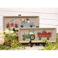 Farmer Gnome Tray 2 Asstd - The Fox Decor