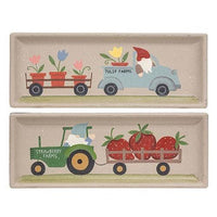 Farmer Gnome Tray 2 Asstd - The Fox Decor