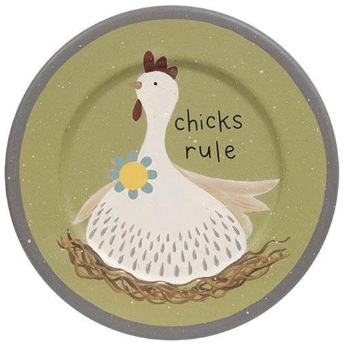 Classy Chick Plate 2 Asstd - The Fox Decor