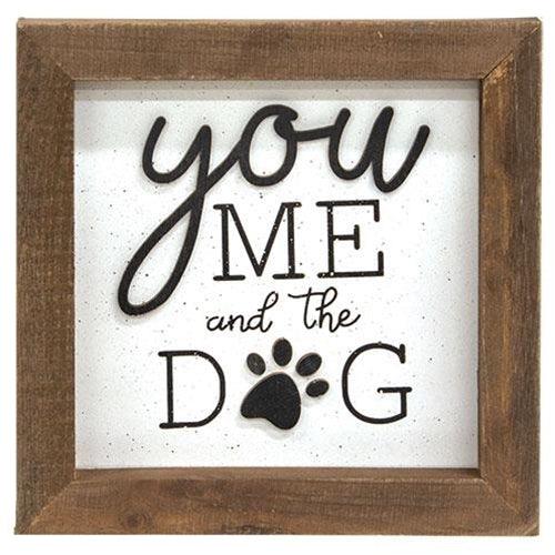 You Me and the Dog Shadowbox Frame - The Fox Decor