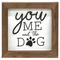 You Me and the Dog Shadowbox Frame - The Fox Decor