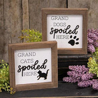 Grand Cats Spoiled Here Shadowbox Frame - The Fox Decor