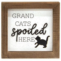 Grand Cats Spoiled Here Shadowbox Frame - The Fox Decor
