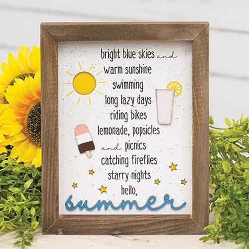 Summer Shadowbox Frame - The Fox Decor