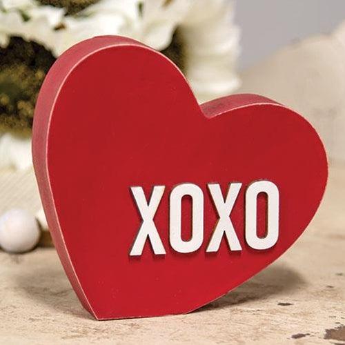 Chunky XOXO Heart Sitter - The Fox Decor