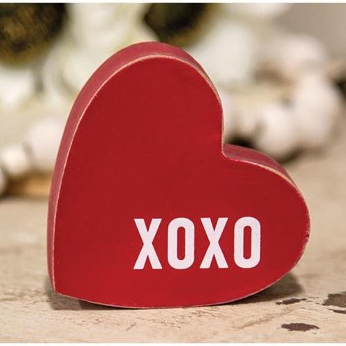 Small Chunky XOXO Heart Sitter - The Fox Decor