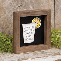 When Life Gives You Lemons Shadowbox Frame - The Fox Decor