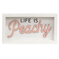 Life is Peachy Box Sign - The Fox Decor