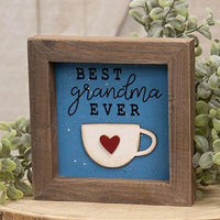 Best Grandma Ever Shadowbox Frame - The Fox Decor