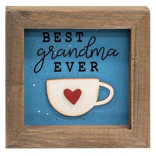 Best Grandma Ever Shadowbox Frame - The Fox Decor
