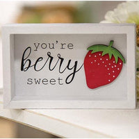 You're Berry Sweet Shadowbox Frame - The Fox Decor