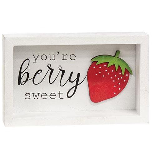 You're Berry Sweet Shadowbox Frame - The Fox Decor