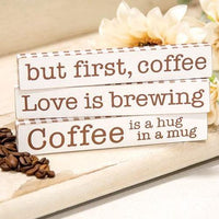 Coffee Is A Hug Mini Stick 3 Asstd - The Fox Decor