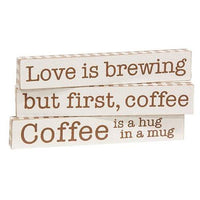 Coffee Is A Hug Mini Stick 3 Asstd - The Fox Decor