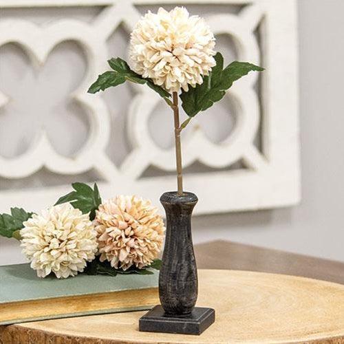 Curvy Black Spindle Flower Holder - The Fox Decor