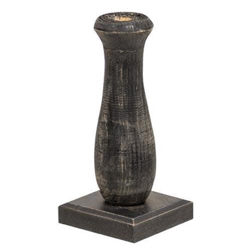 Curvy Black Spindle Flower Holder - The Fox Decor