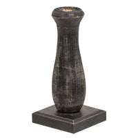 Curvy Black Spindle Flower Holder - The Fox Decor