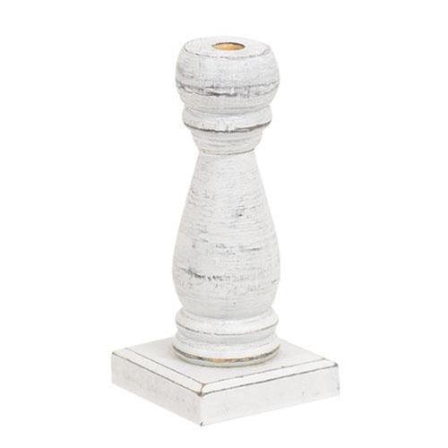 Medium White Spindle Flower Holder - The Fox Decor