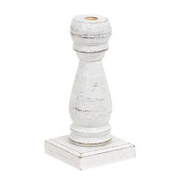 Medium White Spindle Flower Holder - The Fox Decor