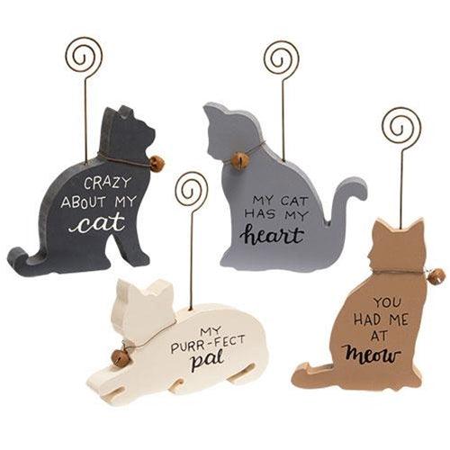My Cat Has My Heart Photo Holder 4 Asstd each sold individually (not as a set) - The Fox Decor