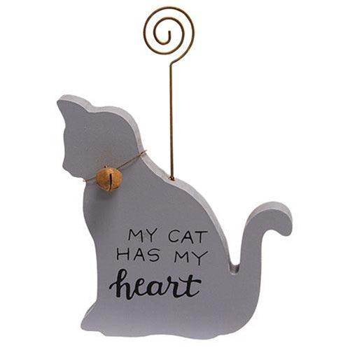 My Cat Has My Heart Photo Holder 4 Asstd each sold individually (not as a set) - The Fox Decor
