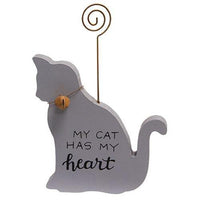 My Cat Has My Heart Photo Holder 4 Asstd each sold individually (not as a set) - The Fox Decor