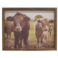 Pasture Cows Framed Print Wood Frame - The Fox Decor