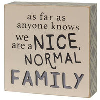 3 Set Nice Normal Family Buffalo Check Box Signs - The Fox Decor