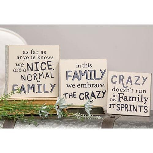3 Set Nice Normal Family Buffalo Check Box Signs - The Fox Decor