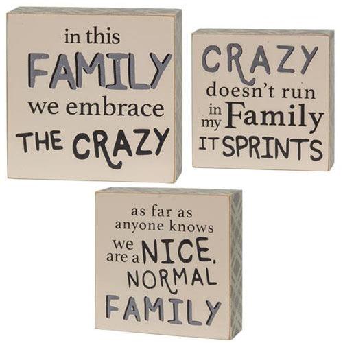 3 Set Nice Normal Family Buffalo Check Box Signs - The Fox Decor