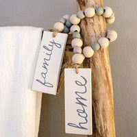 Family Beaded Tag Garland - The Fox Decor