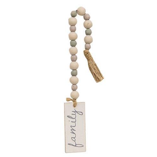 Family Beaded Tag Garland - The Fox Decor