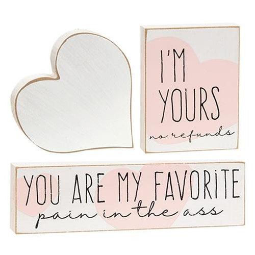 3 Set I'm Yours Blocks - The Fox Decor