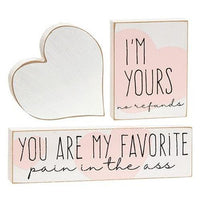 3 Set I'm Yours Blocks - The Fox Decor