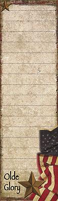 Olde Glory Long Notepad - The Fox Decor