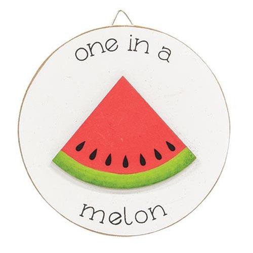 One in a Melon Mini Round Easel Sign 3 Asstd - The Fox Decor