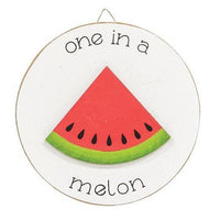 One in a Melon Mini Round Easel Sign 3 Asstd - The Fox Decor