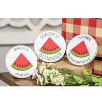 One in a Melon Mini Round Easel Sign 3 Asstd - The Fox Decor