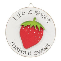 Life is Short Mini Round Easel Sign 3 Asstd - The Fox Decor