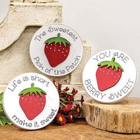 Life is Short Mini Round Easel Sign 3 Asstd - The Fox Decor