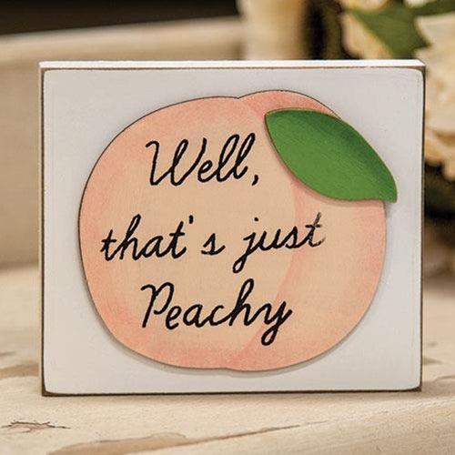 Well That's Just Peachy Block - The Fox Decor