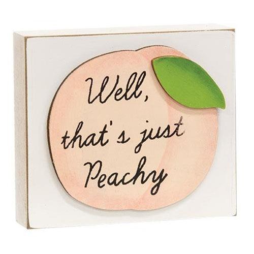 Well That's Just Peachy Block - The Fox Decor