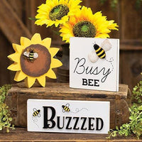 Busy Bee Square Block - The Fox Decor