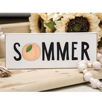 Summer With Peach Block - The Fox Decor