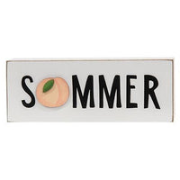 Summer With Peach Block - The Fox Decor